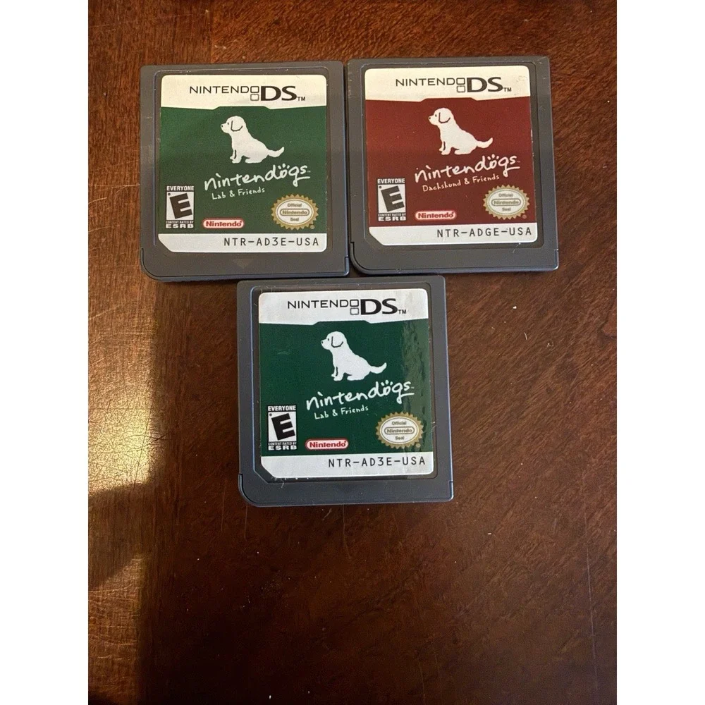 Nintendogs Lab & Friends Dachshund Lot of 3 Nintendo DS Games DS Cartridges